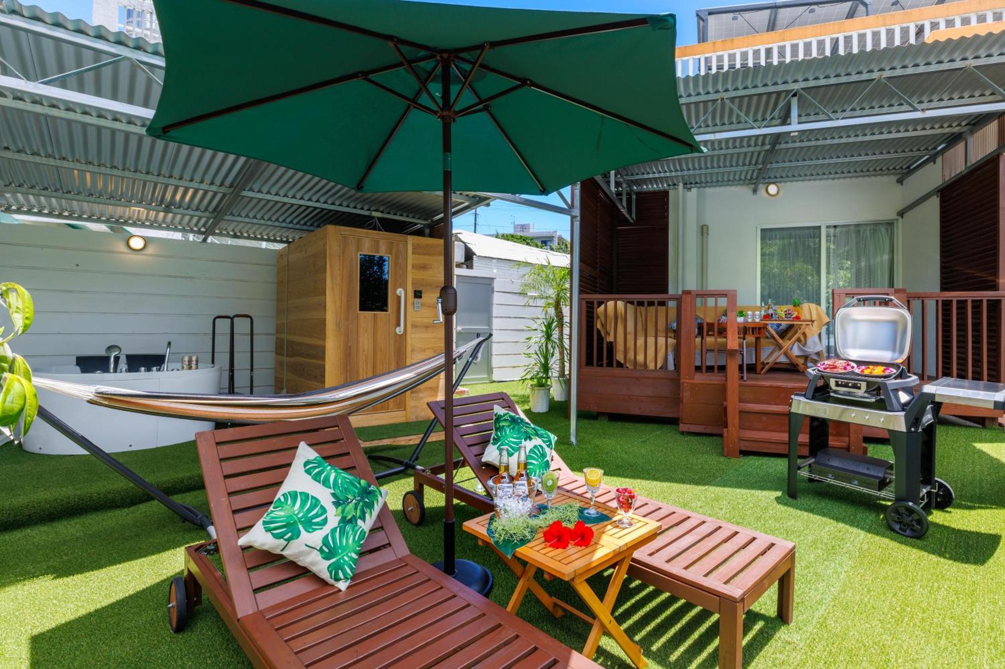 新規オープン サウナ Bbq ジャグジー付き 最大7名 無料駐車場4台 ビーチまで車で5分 Sky House Villa Uruma Exterior photo